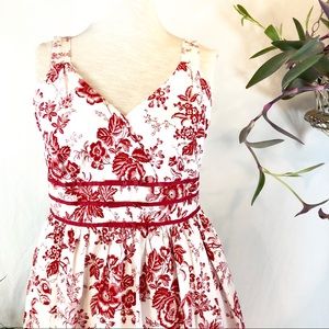 Red and White Summer Dress